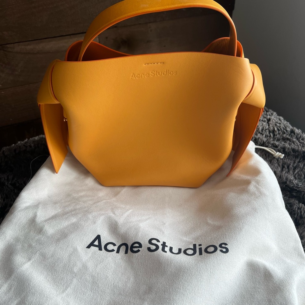 Acne Studios Orange Musubi Top-Handle Shoulder Bag